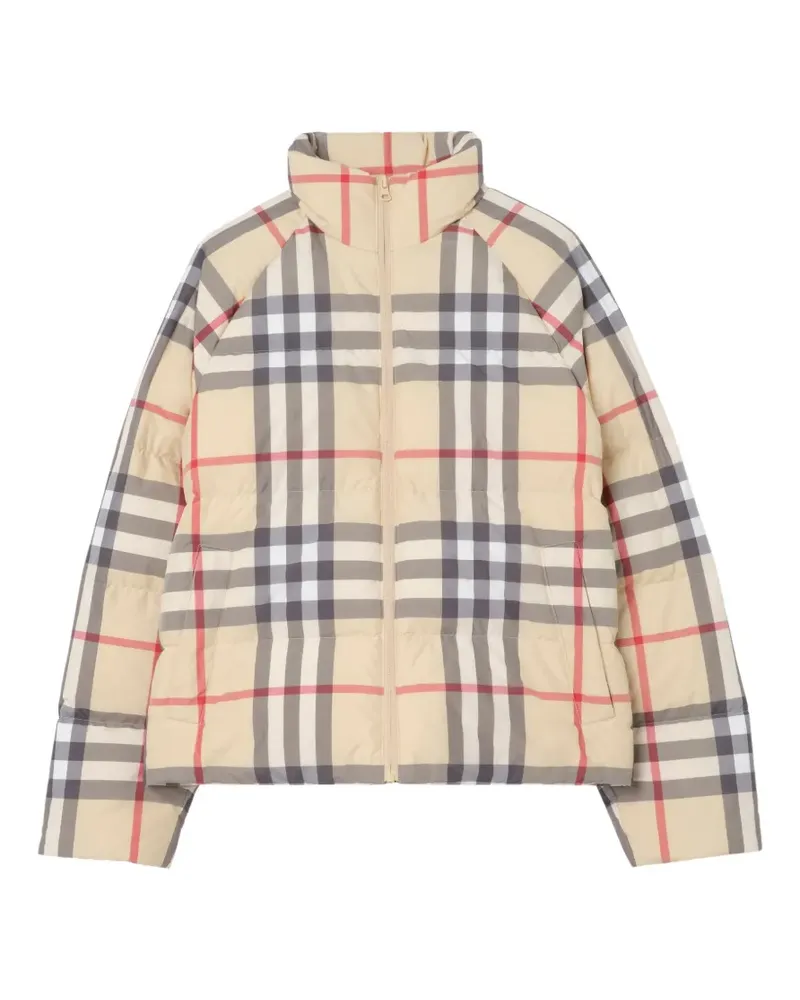 Burberry Karierte Steppjacke - Nude Nude