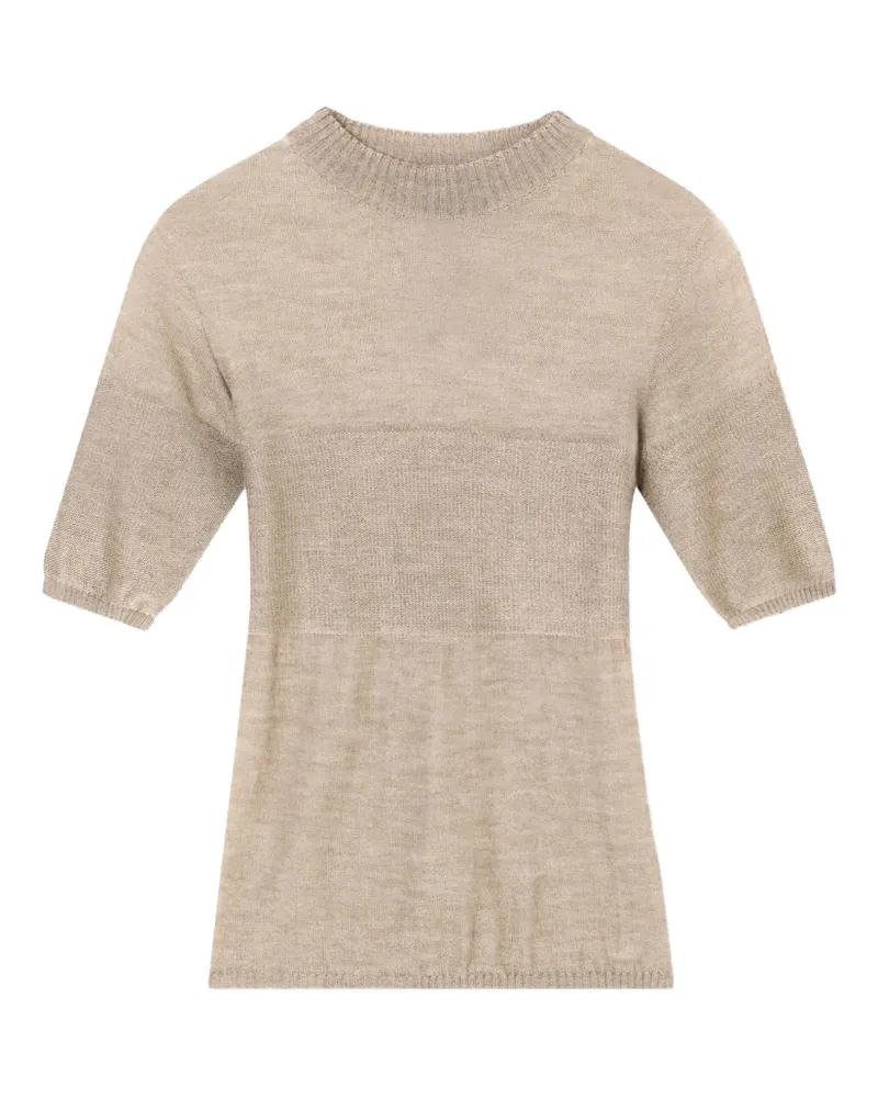 Giorgio Armani Fein gestrickter Pullover - Nude Nude