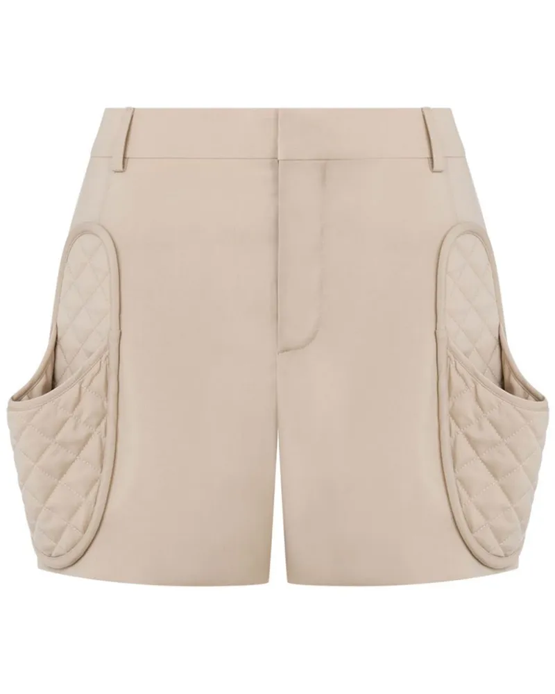 Moschino Shorts aus Schurwolle - Nude Nude