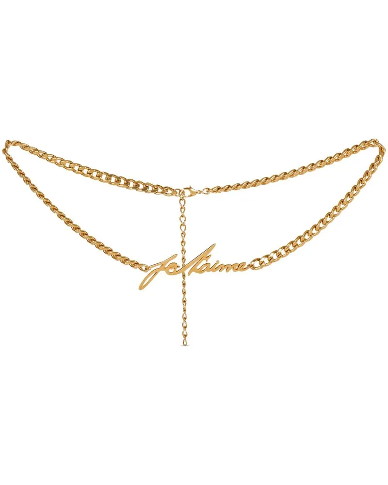 Balmain Je T'aime Kettengürtel - Gold Gold