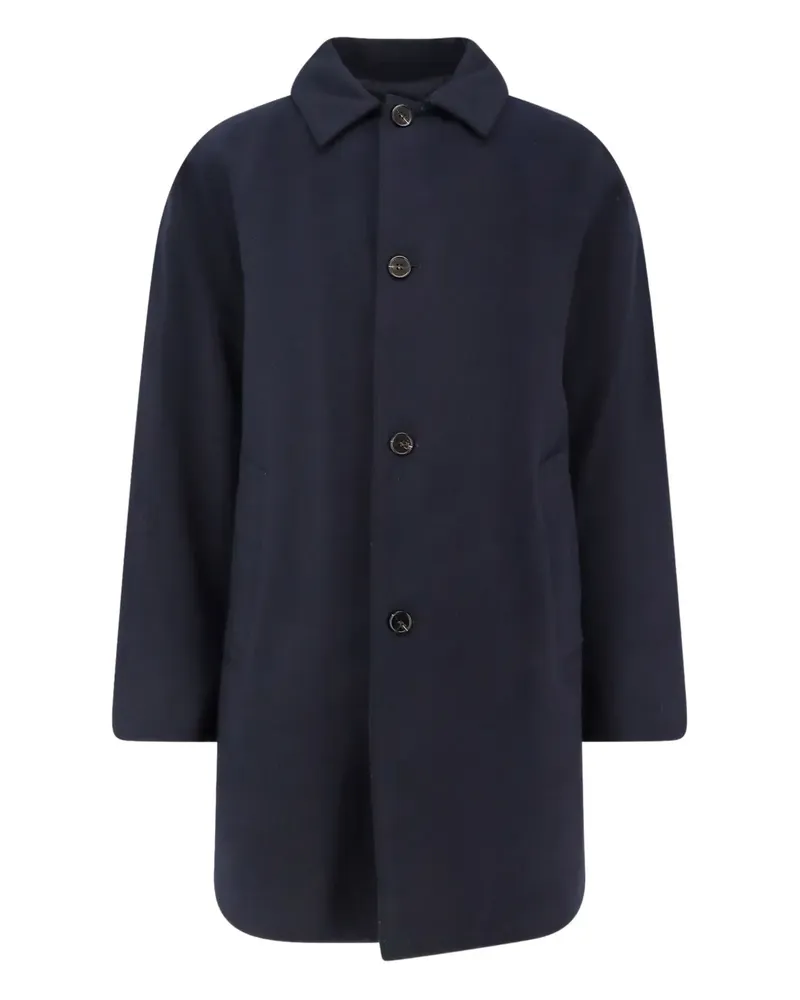 Paltò Einreihiger Cantuccio Mantel - Blau Blau