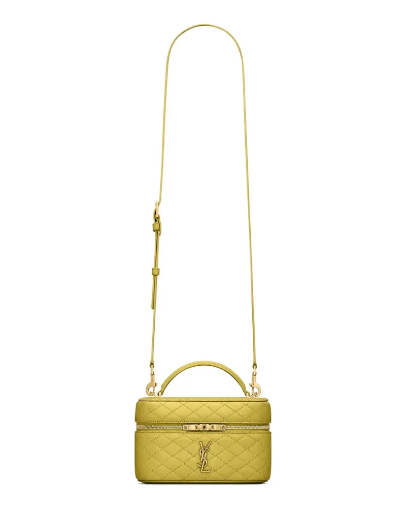 Saint Laurent Gesteppte mini Gaby Tote Bag mit Logo-Detail - Gelb Gelb
