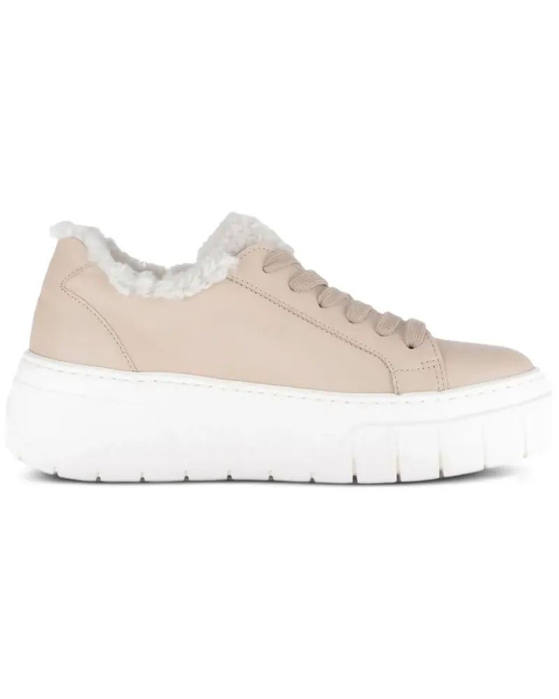 Gabor Sneakers mit Plateausohle - Nude Nude