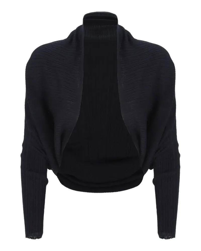AGNONA Gerippter Cardigan mit Fledermausärmeln - Blau Blau