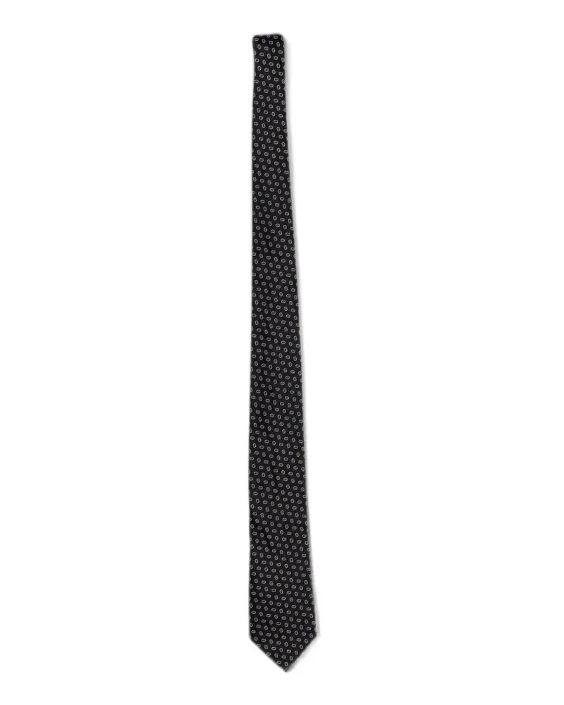Emporio Armani jacquard silk tie - Blau Blau