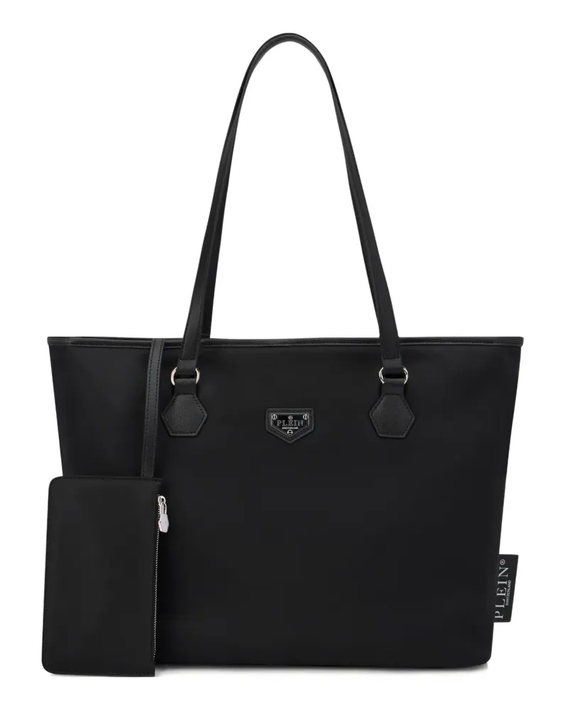 Philipp Plein Shopper mit Logo-Schild - Schwarz Schwarz