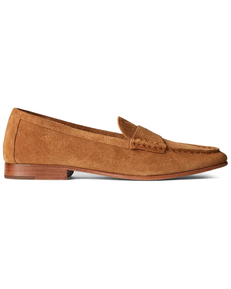 Ralph Lauren Loafer aus Wildleder mit Pony-Prägung - Braun Braun