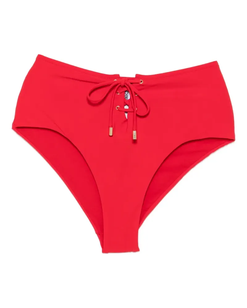 Moschino lace-up bikini bottoms - Rot Rot