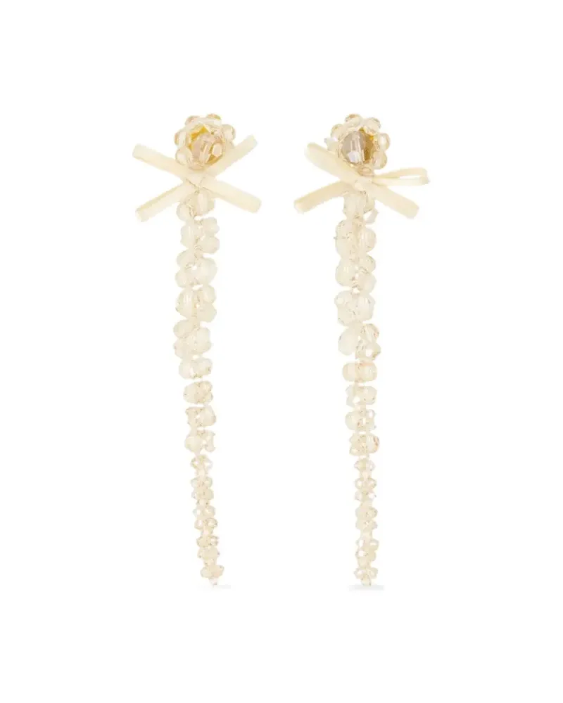 Simone Rocha Petite Bow Drip Ohrringe - Gold Gold