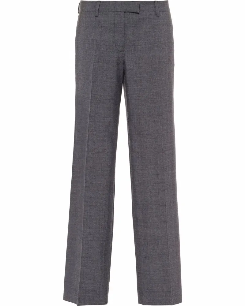 Miu Miu Hose mit Prince-of-Wales-Karomuster - Grau Grau