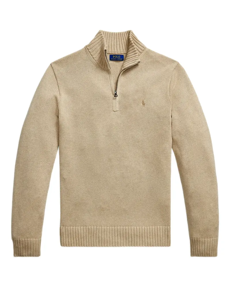 Ralph Lauren zipped long-sleeved sweater - Nude Nude