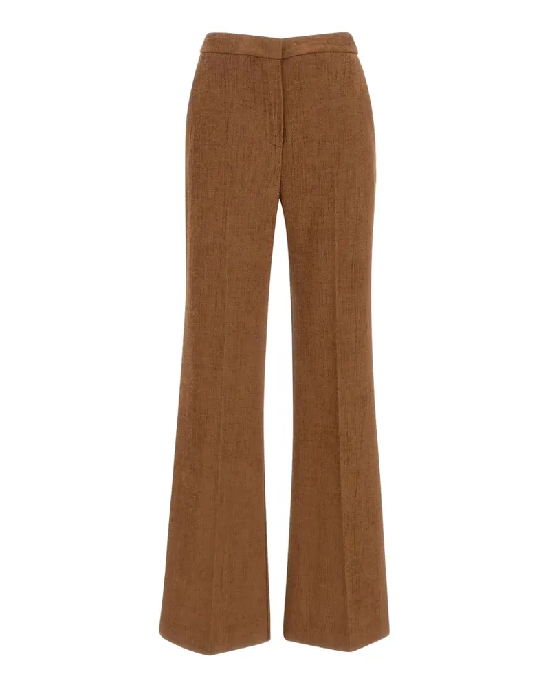 Kaos Weite Hose mit Chenille-Effekt - Braun Braun