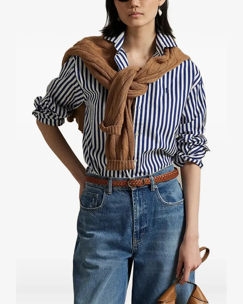 Ralph Lauren Gestreiftes Hemd - Blau Blau