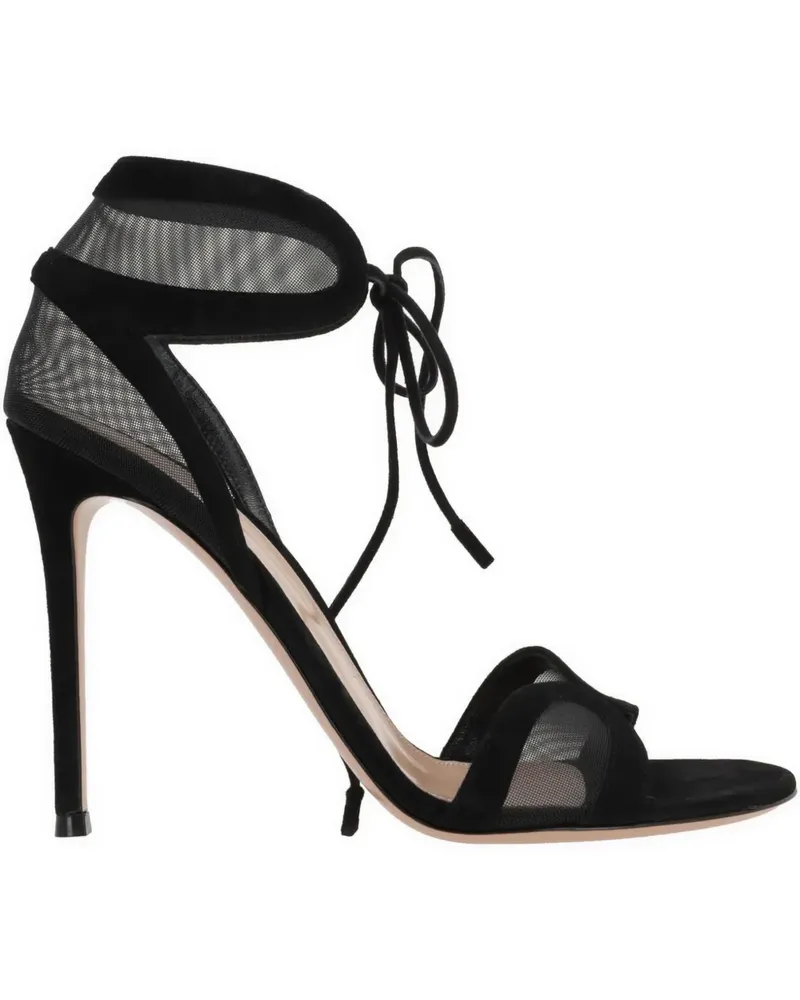 Gianvito Rossi Falene Sandalen 100mm - Schwarz Schwarz