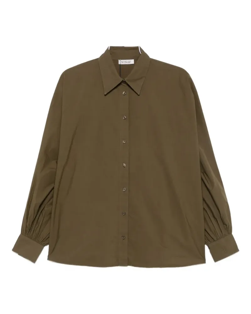 SoSUE Antonia puff-sleeves shirt - Grün Grün