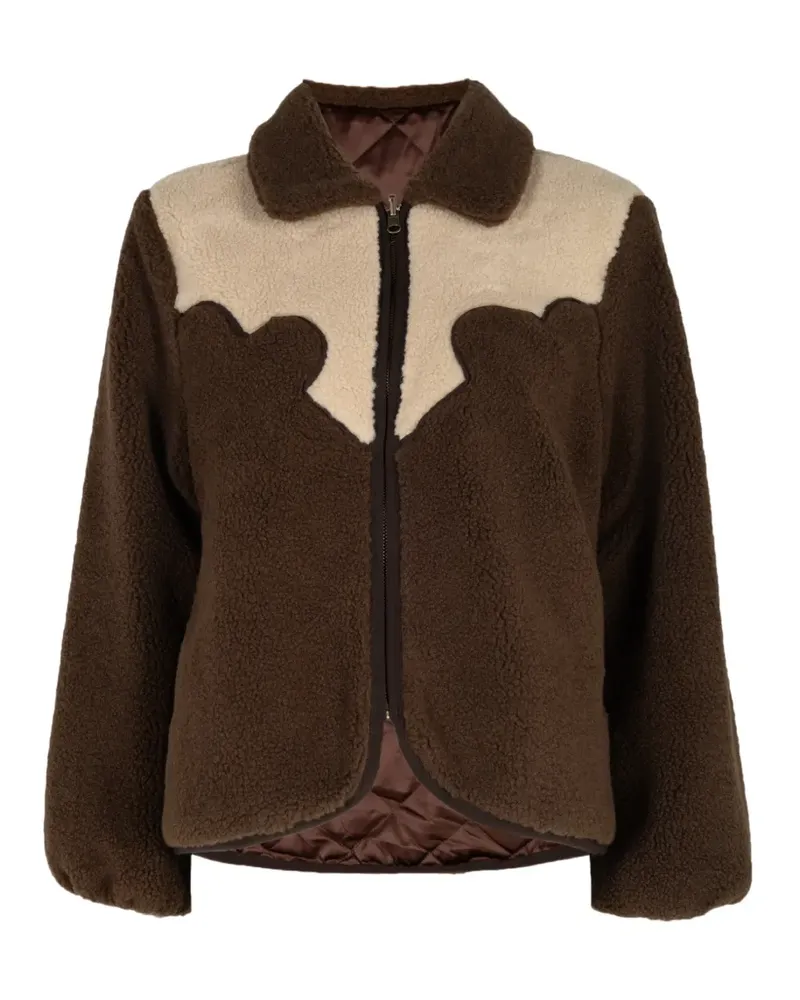The Great Wendbare Westernjacke mit Passe - Braun Braun