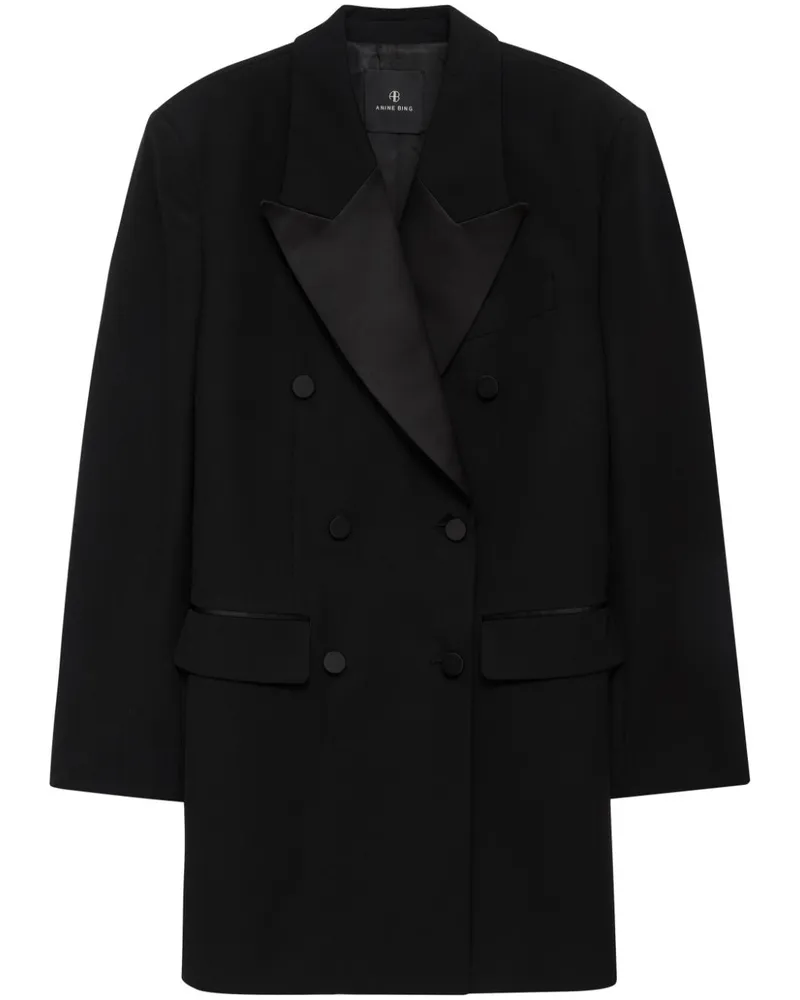 Anine Bing Ross Kleid - Schwarz Schwarz