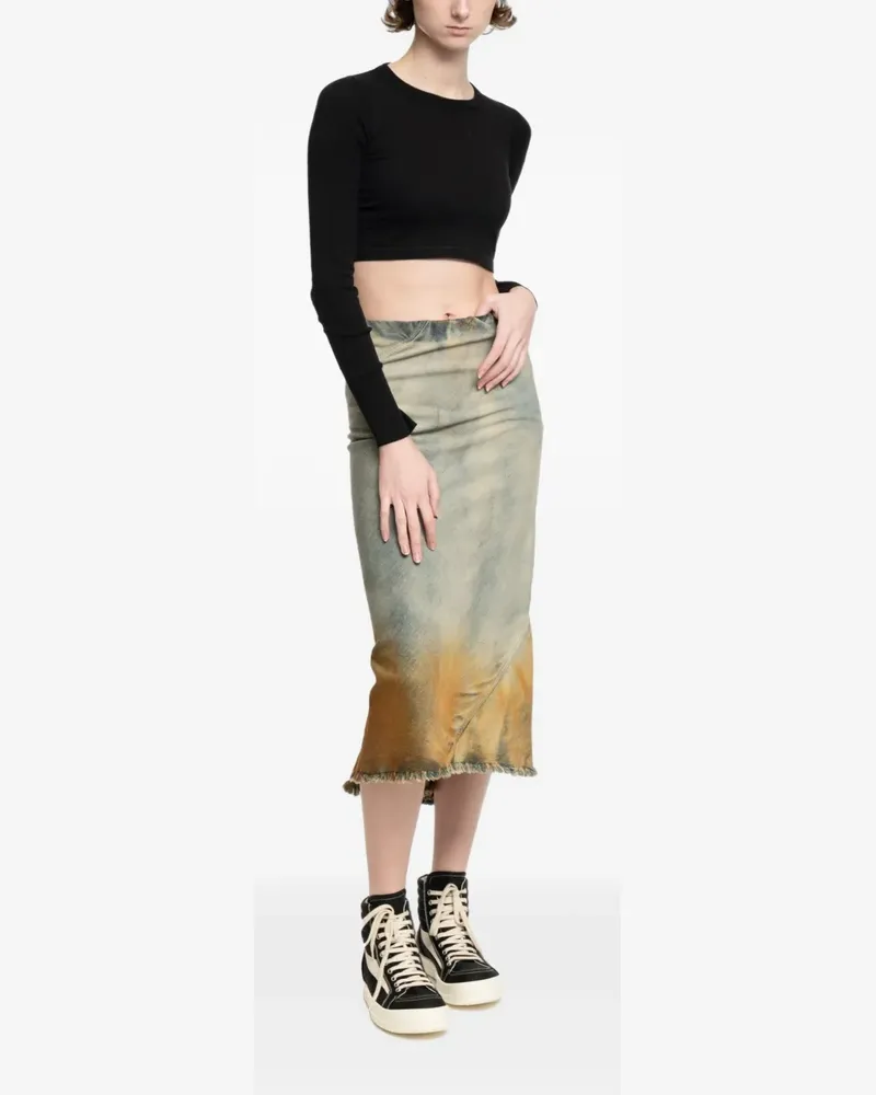 DRKSHDW by Rick Owens Midirock mit Farbverlauf-Effekt - Blau Blau