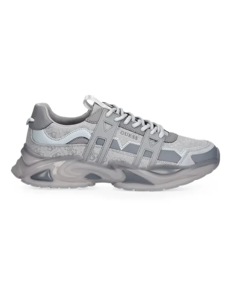 Guess Belluno logo-print panelled sneakers - Grau Grau