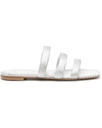 Casadei Geometrisch gemusterte Sandalen Silber