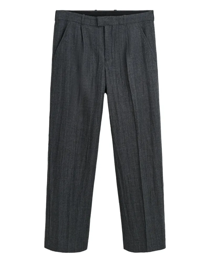Our Legacy Strukturierte Straight-Leg-Hose - Grau Grau