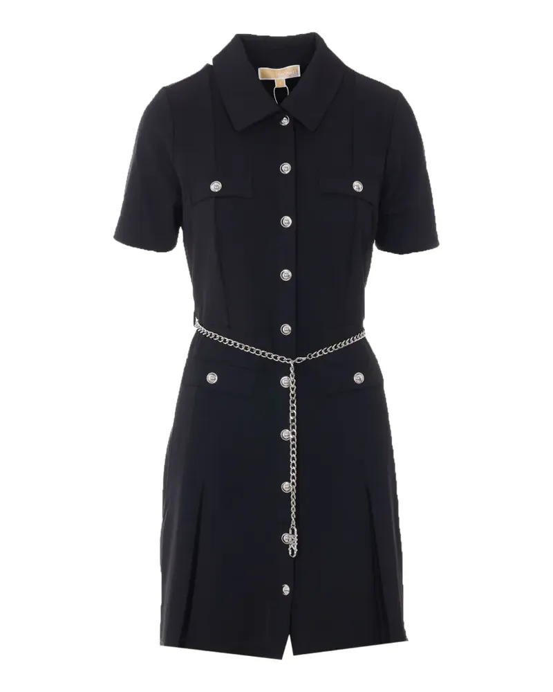 Michael Kors Minikleid mit Knöpfen - Schwarz Schwarz