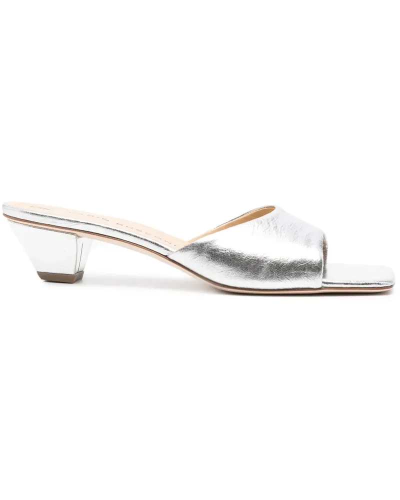 Fabio Rusconi Sandalen im Metallic-Look 40mm - Silber Silber