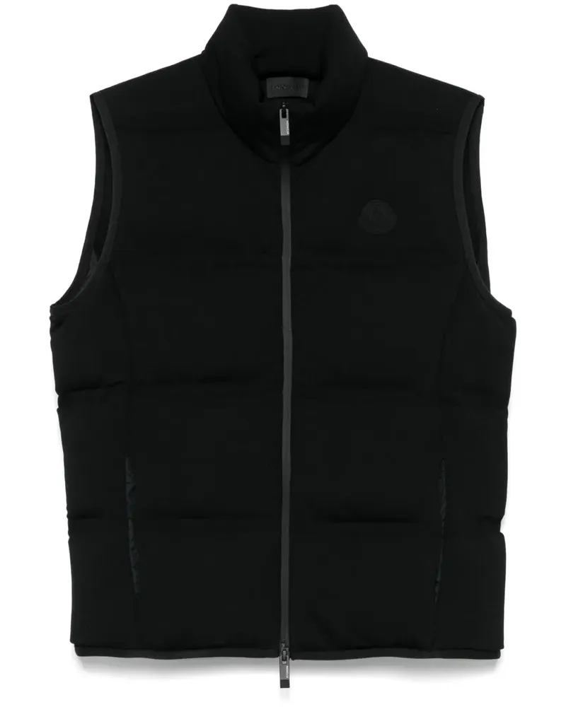 Moncler Gefütterte Weste - Schwarz Schwarz