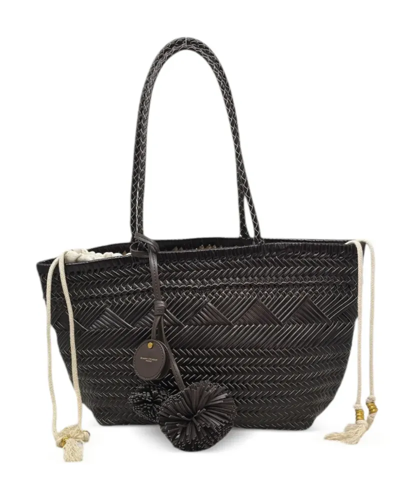 Gianni Chiarini medium Paloma plaited shoulder bag - Braun Braun