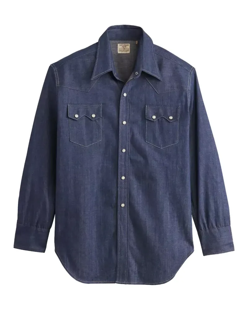 Levi's 1955 Sawtooth western denim shirt - Blau Blau