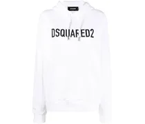Hoodie mit Logo-Print - Weiß