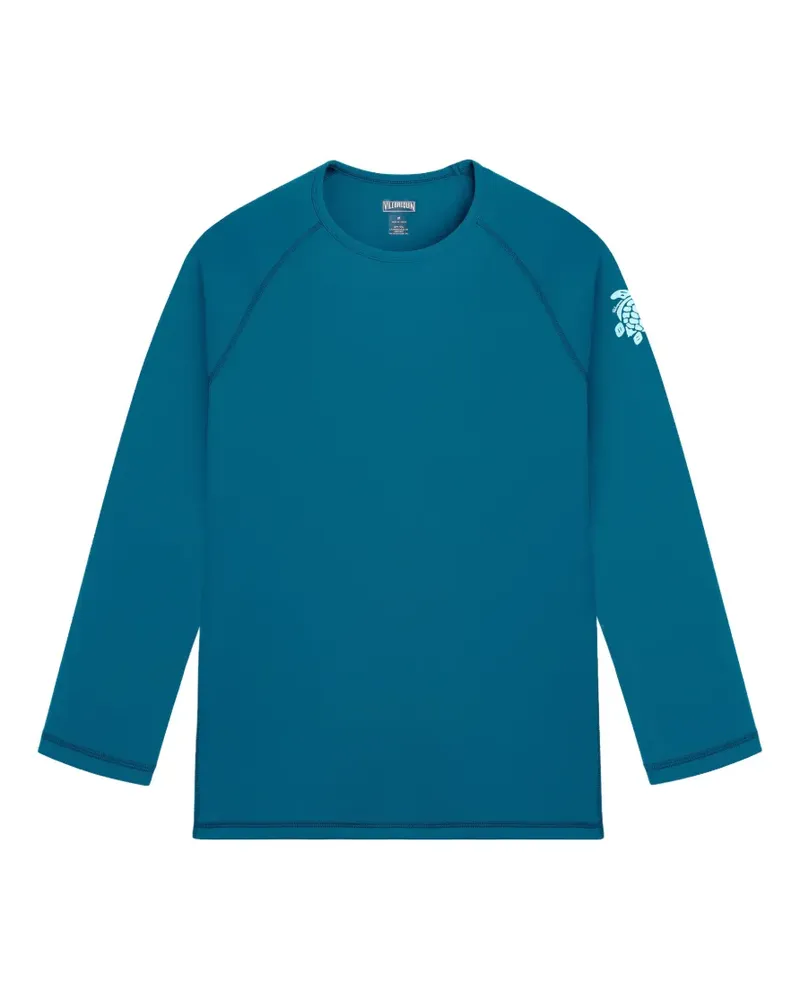 Vilebrequin Badeoberteil mit Logo - Blau Blau