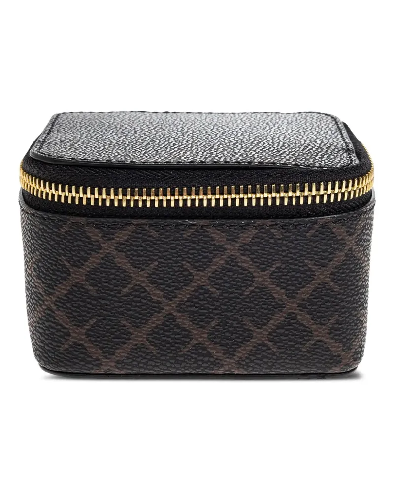 By Malene Birger Gemusterte Baie Schmuckschatulle mit Reißverschluss - Schwarz Schwarz