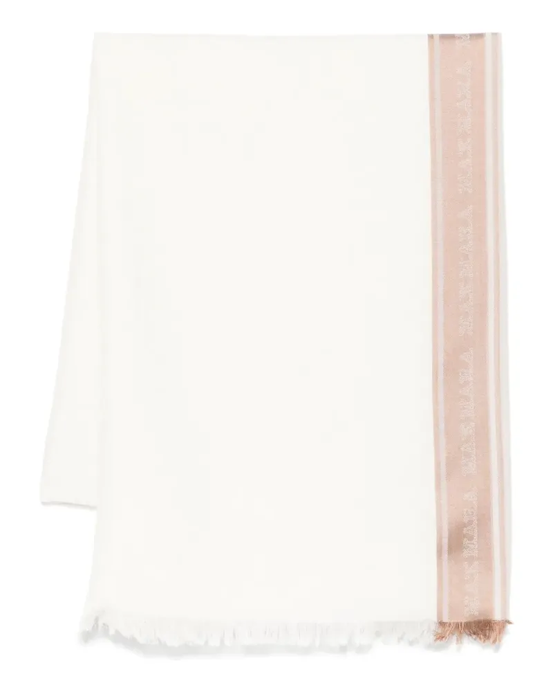 Max Mara Madre Schal - Weiß Weiß