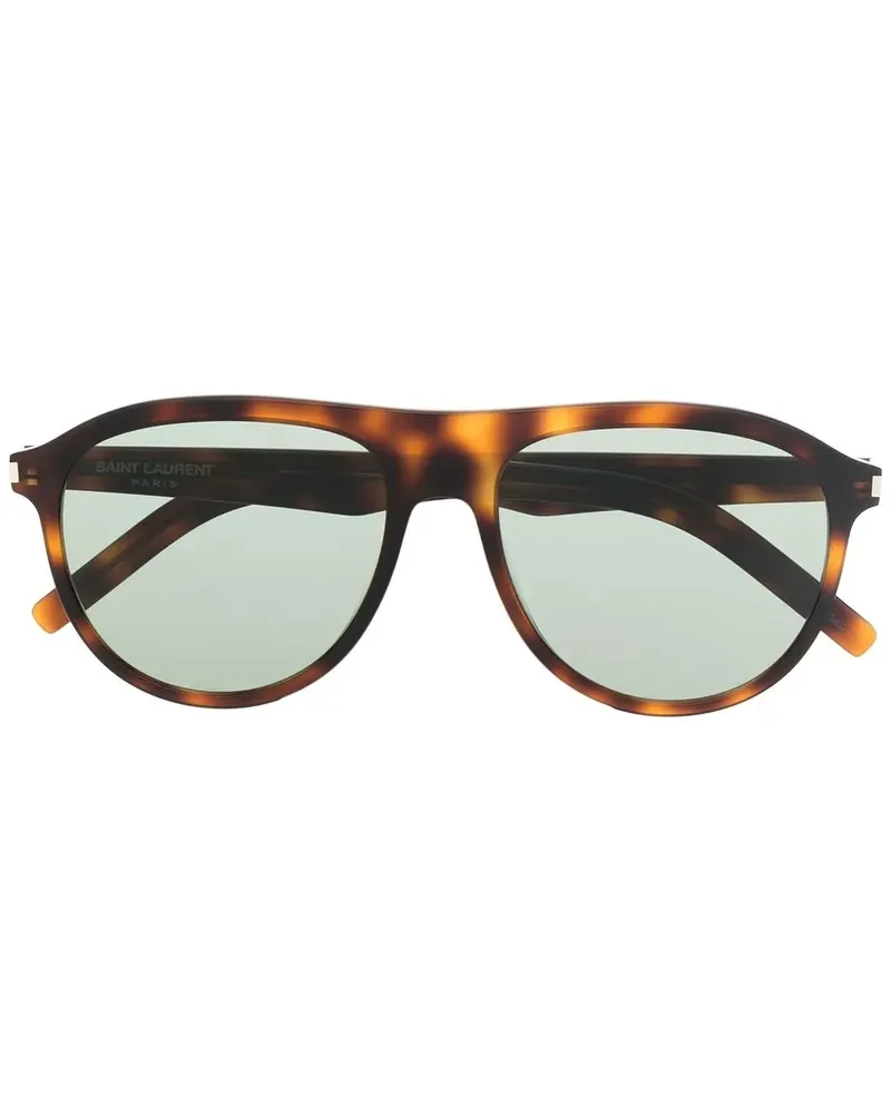 Saint Laurent Sonnenbrille in Schildpattoptik - Braun Braun