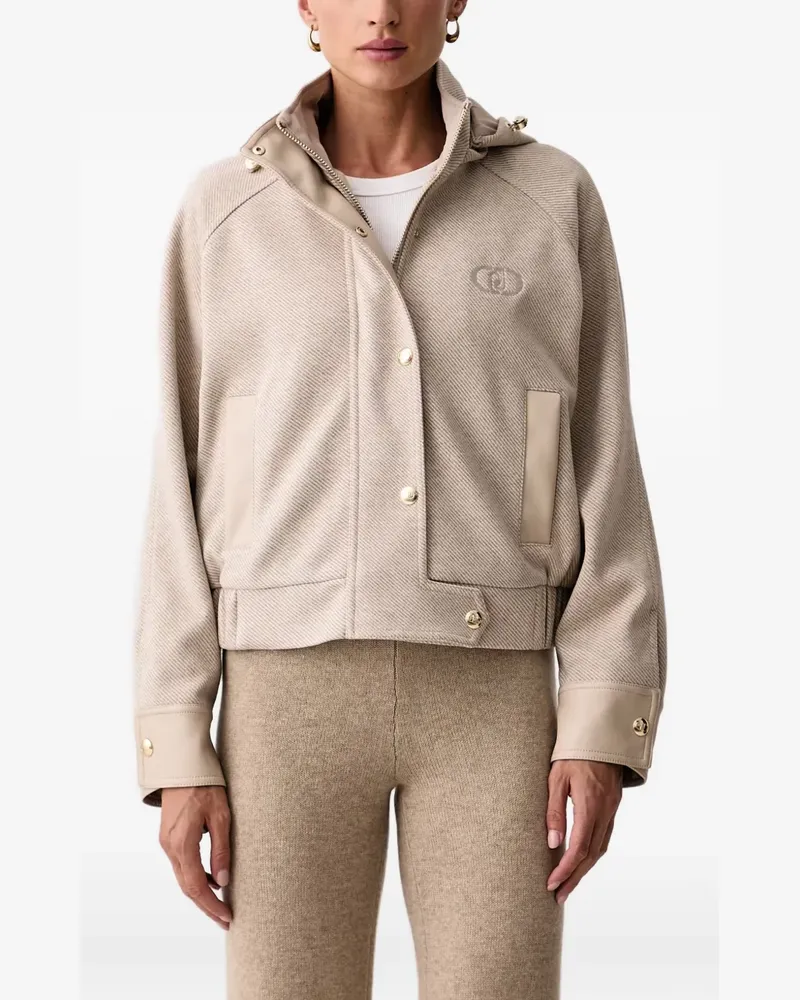 Liu Jo twill hooded jacket - Nude Nude