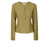Clarah Cardigan mit Zopfmuster - Grün