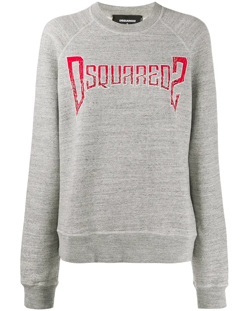 Dsquared2 Pullover mit Logo-Print - Grau Grau