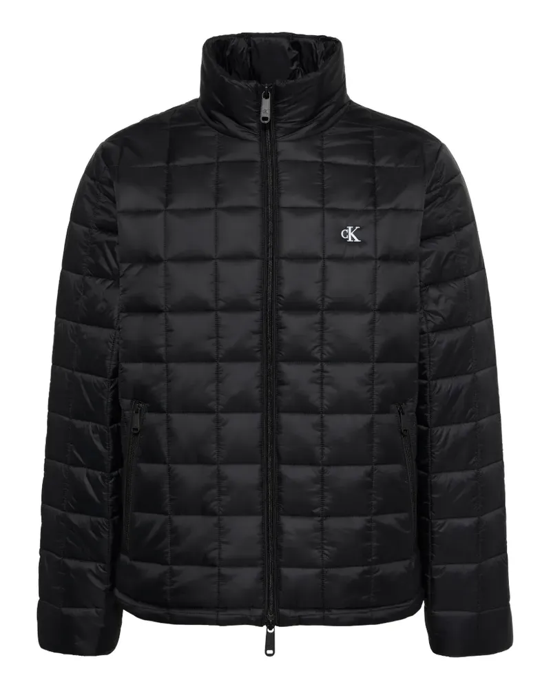 Calvin Klein quilted logo-print jacket - Braun Braun