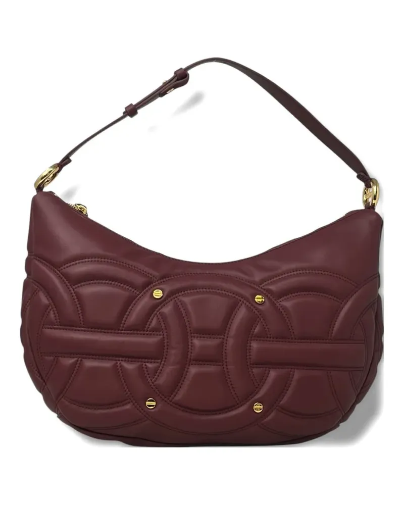 Borbonese Mittelgroße Rondo Schultertasche - Rot Rot