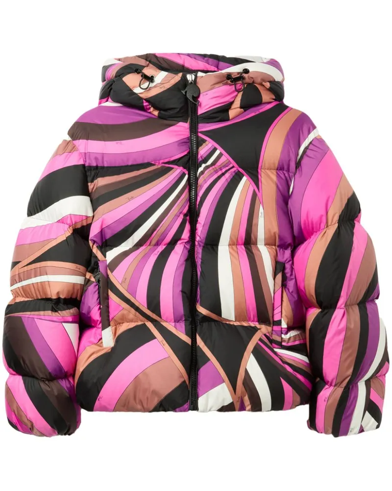 Emilio Pucci Gefütterte Jacke mit Iride-Print - Rosa Rosa