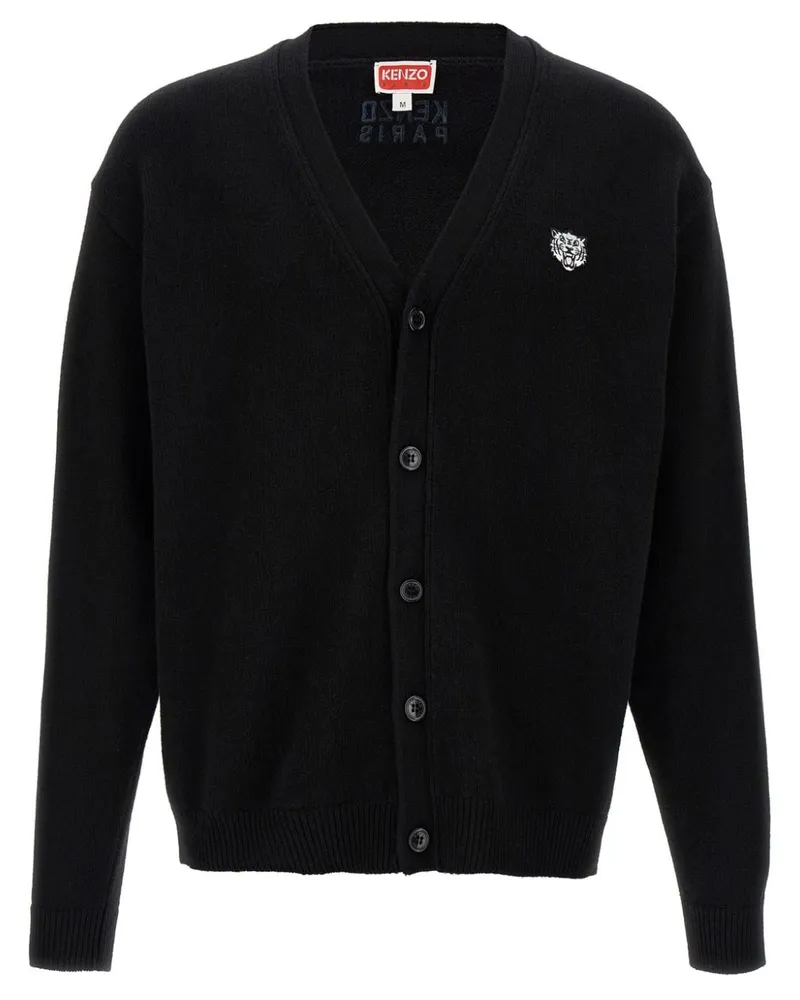 Kenzo Happy Tiger Cardigan - Schwarz Schwarz