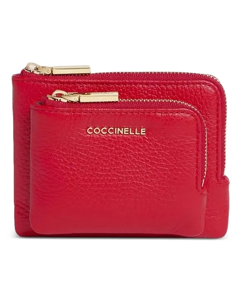 Coccinelle Portemonnaie mit Reißverschluss - Rot Rot