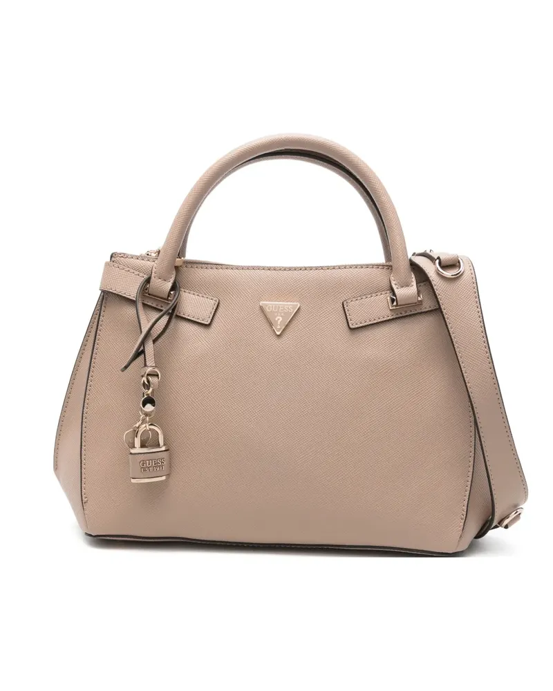 Guess Tote Bag mit Schloss-Anhänger - Nude Nude