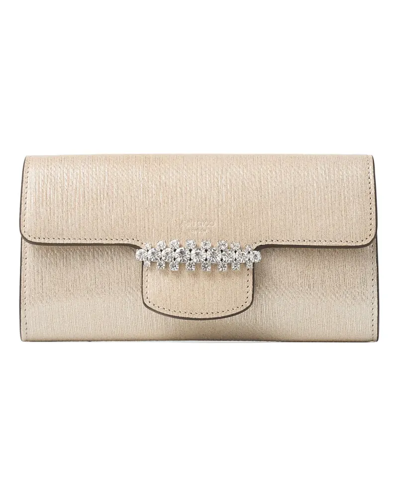 Jimmy Choo Bing Portemonnaie mit Kette - Nude Nude