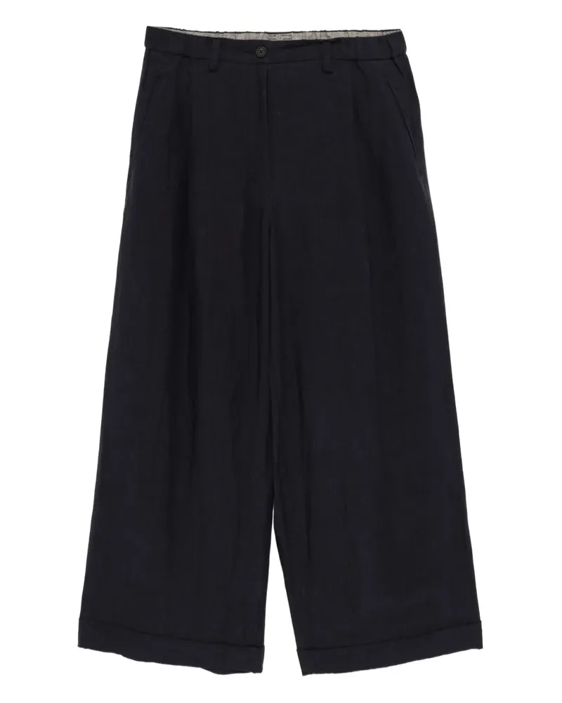 Ziggy Chen Hose aus Leinen - Blau Blau