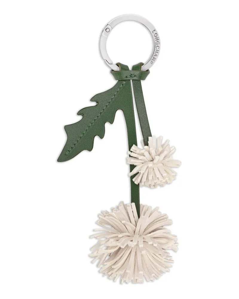 Longchamp dandelion-motif keyring - Silber Silber