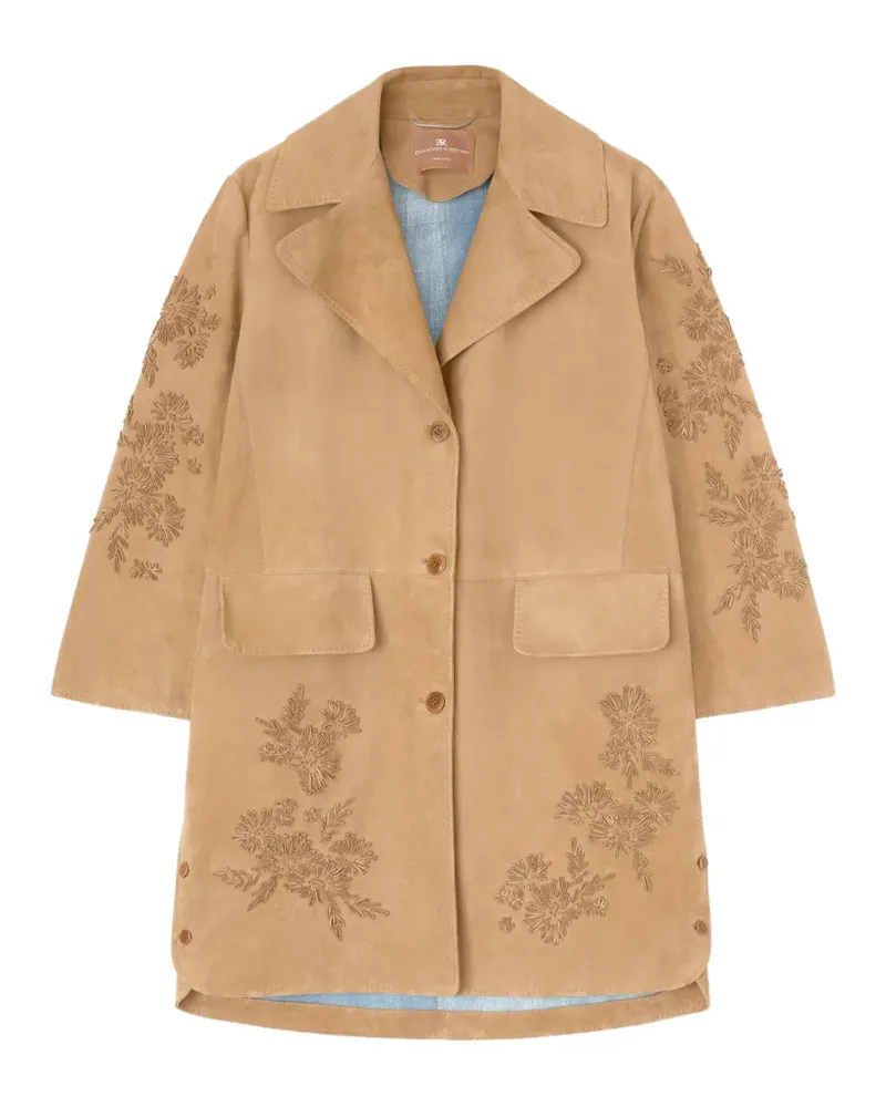 Ermanno Scervino Mantel mit Blumenstickerei - Nude Nude