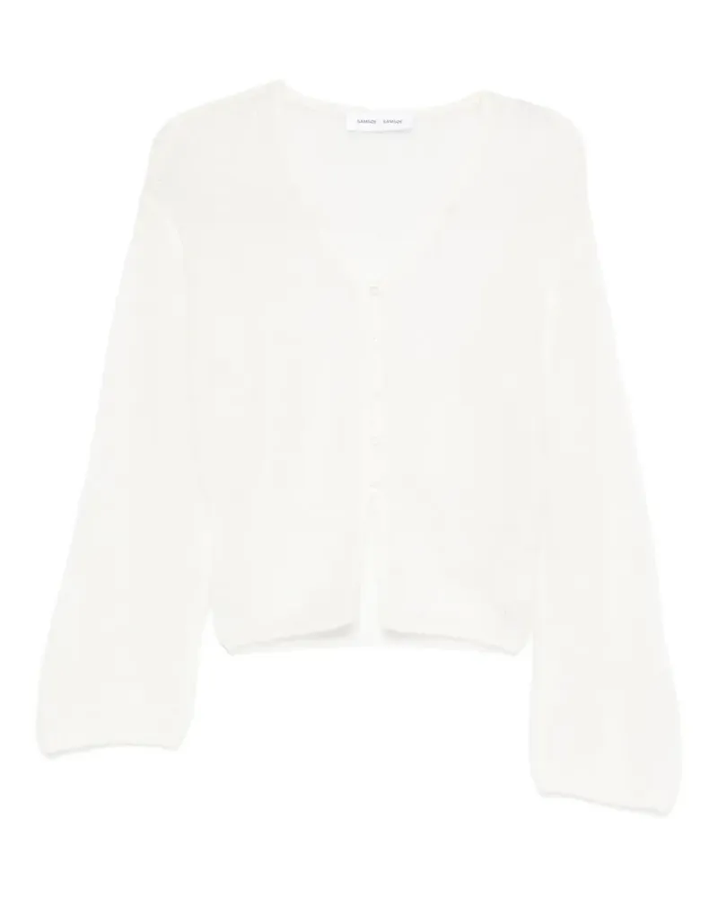 Samsøe & Samsøe Klassischer Cardigan - Weiß Weiß