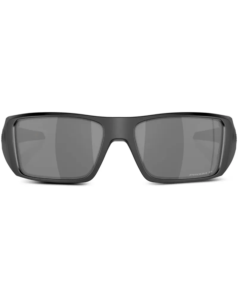 Oakley Eckige Heliostat Sonnenbrille - Schwarz Schwarz